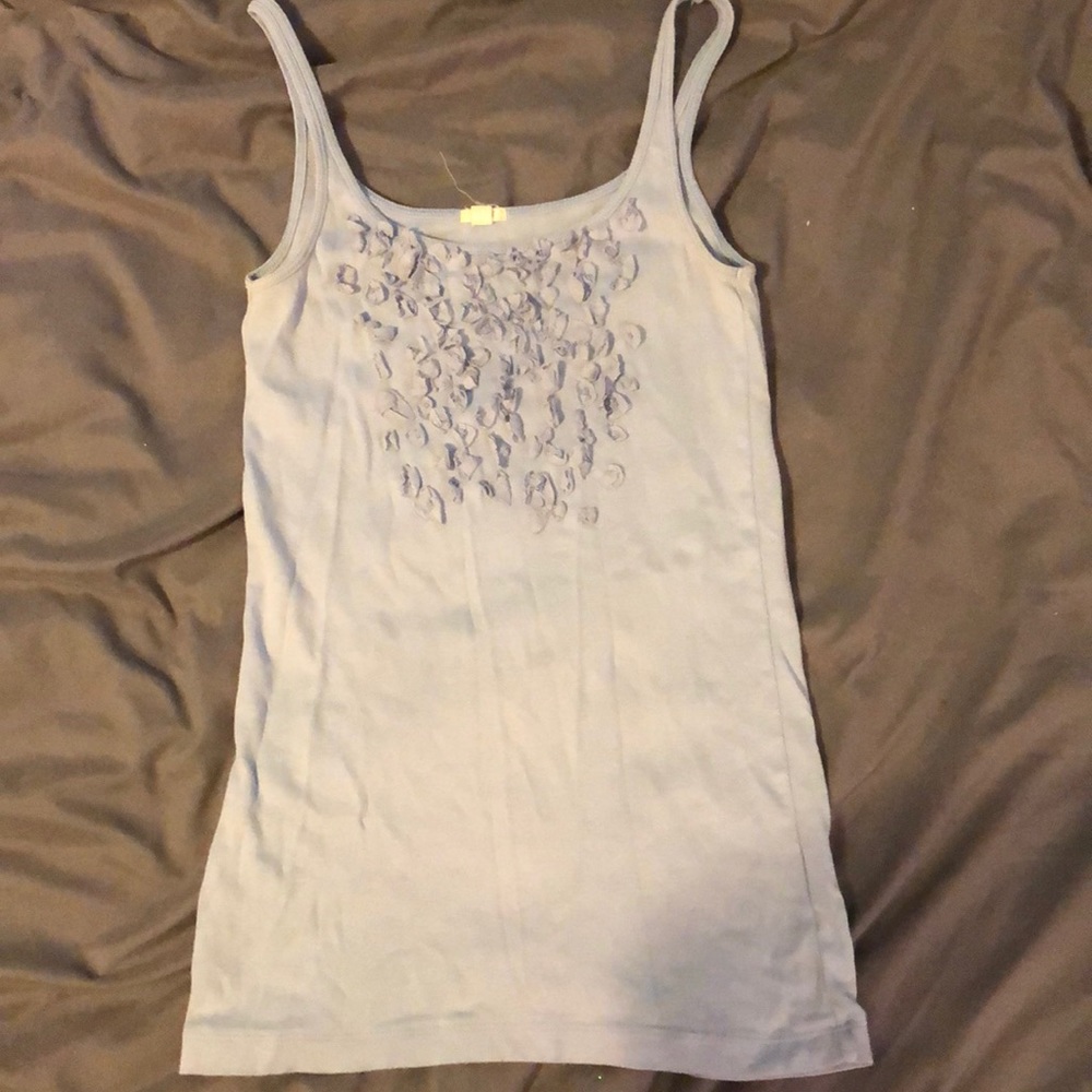 Light blue J Crew tank top